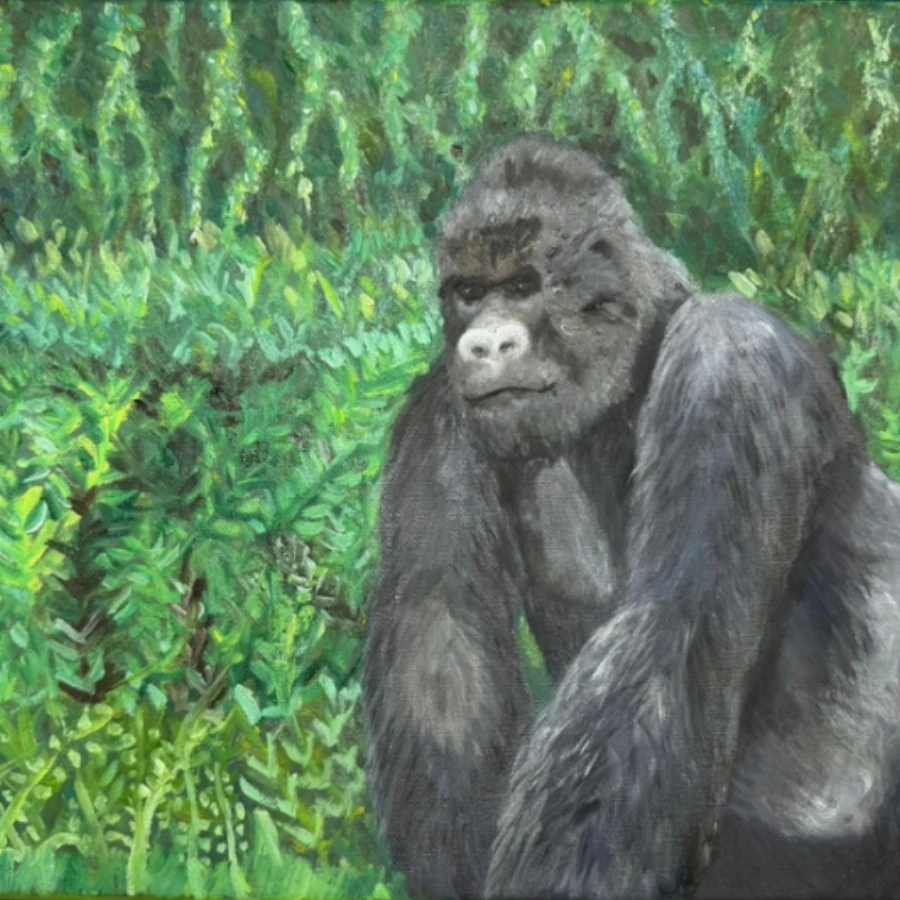 Abstract artwork titled 'The Guardian' by Aaron Tan supporting Make-A-Wish